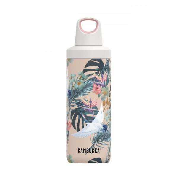 KAMBUKKA RENO Insulated, 500 ml (17oz), Stainless Steel Double Wall Thermo drinking bottle, BPA-Free Paradise Flower