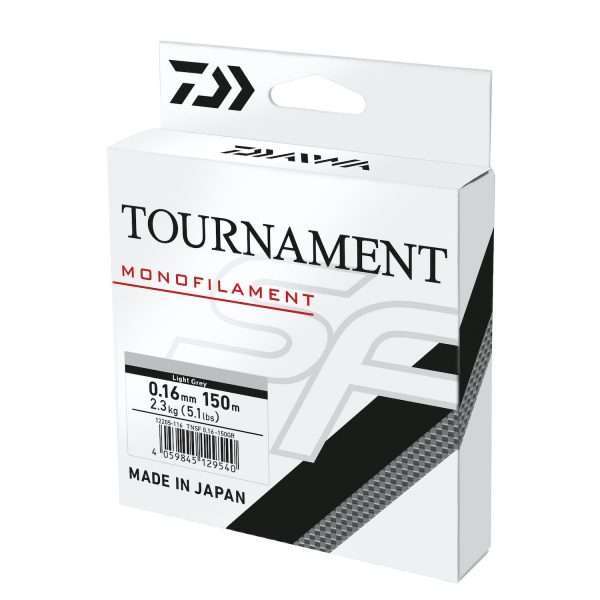 DAIWA Tournament SF, 150m, grey, Monofilament Fishing Line 0.16mm / 2.3kg