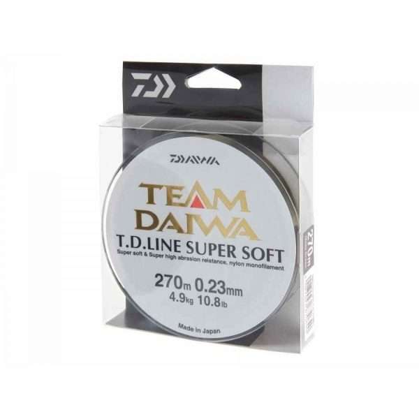 Team Daiwa TD Super Soft, Fishing line monofilament, 135m, Made in Japan, moos green