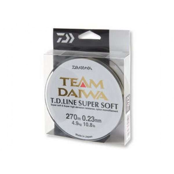 Team Daiwa TD Super Soft, Fishing line monofilament, 135m, Made in Japan, transparent