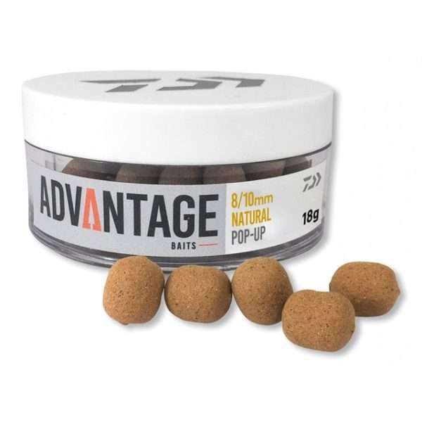 DAIWA Pop Up Hookbait, Natural Bait brown / 8/10
