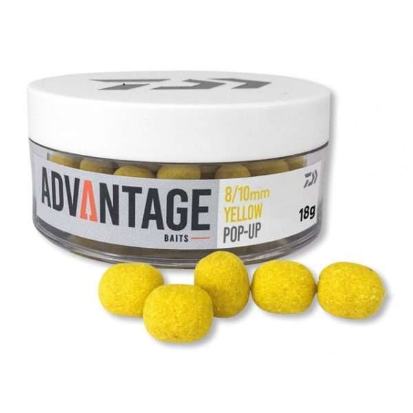 DAIWA Pop Up Hookbait, Natural Bait yellow / 8/10