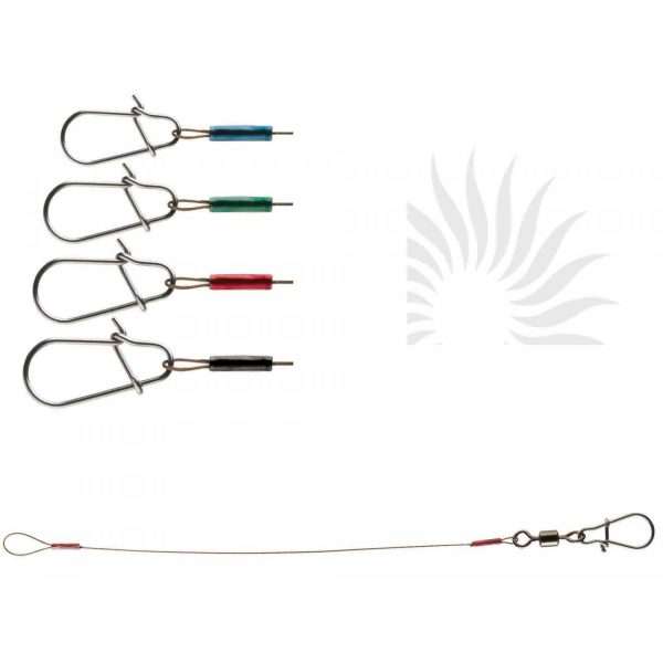Daiwa Tournament Wire Leader, 30cm, 2 pcs, with loop and swivel Tragkraft: 17kg