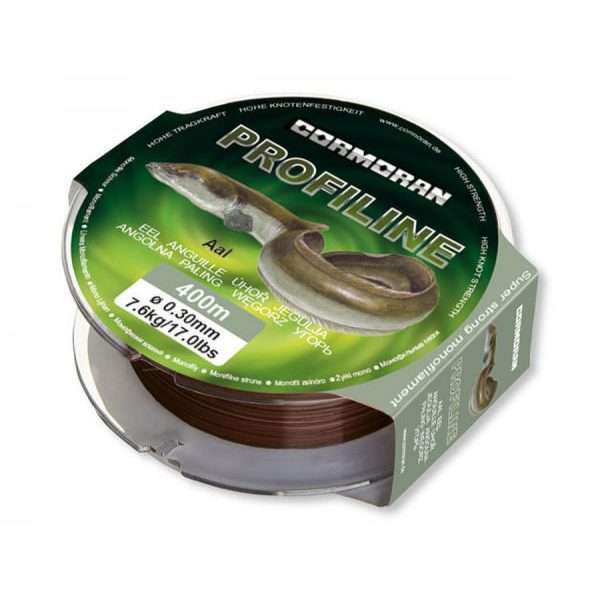 CORMORAN Profiline, brown, Eel, Zielfisch-Monofilschnur 400m / 0.3mm / 7.6kg