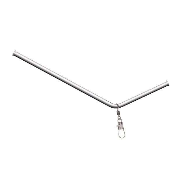 CORMORAN Metal Anti-Tangle Boom , 12cm, silver, Strong, curved boom, 49-52412