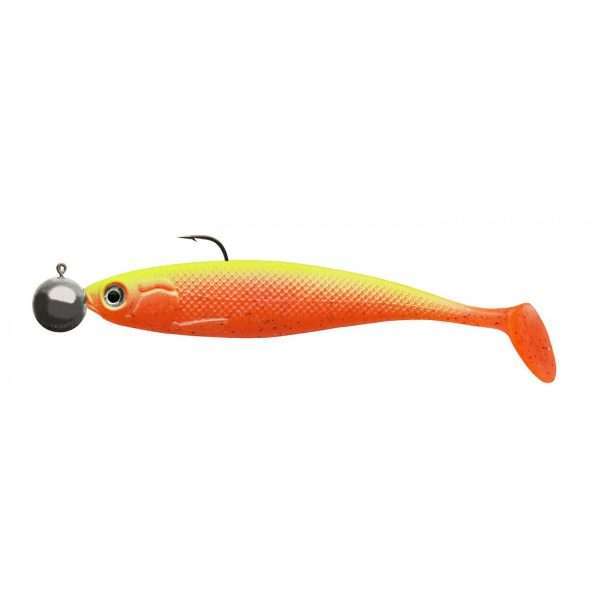 CORMORAN Action Fin Shad RTF, Soft Plastic Lure 13cm / orange candy