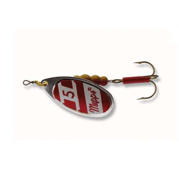 Spinner - Mepps Aglia America's Nr.1 silver-red-white Sz.1 - 3,50g