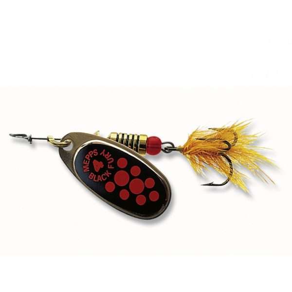 Spinner - Mepps Black Fury with fly copper Sz.2 - 4,50g