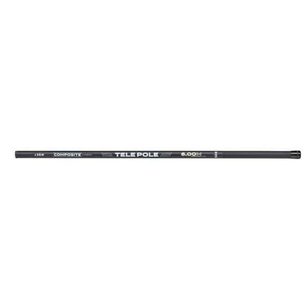 DAM Composite Carbon Tele Pole, Fiberglass Carbon telescopic pole rod 4,00 m / 4 teilig