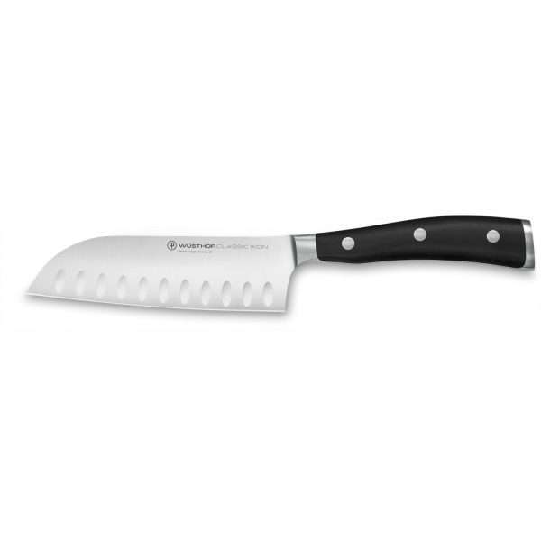 WÜSTHOF Classic Ikon, Blade length: 14cm, black, Santoku, 1030331314