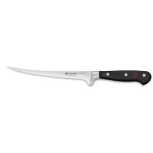 WÜSTHOF CLASSIC, Blade length: 18cm, black, Filleting knife, 60-4622