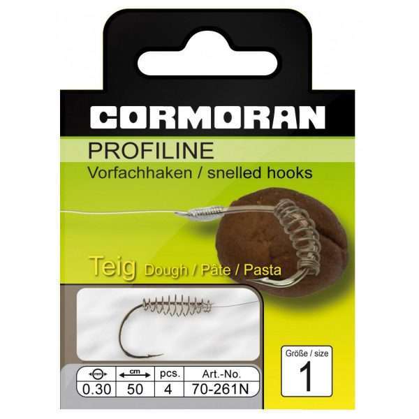 CORMORAN PROFILINE Teighaken, Leader hook - model 261N Hook size: 6