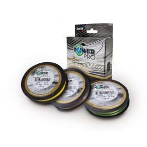 PowerPro Super 8 Slick 275m, yellow – round braided fishing line 0,28mm, 20kg / 44lbs