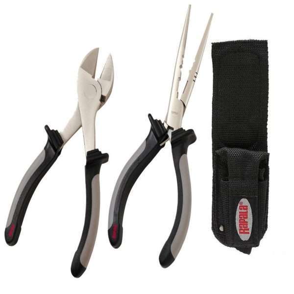 RAPALA Pliers and side cutters set for e angler, black, RAPRTC6SPSC