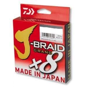 Daiwa J-Braid Grand 8-Braid, 1500m, multicolor, braided fishing line 0.06mm / 5kg / 11lbs