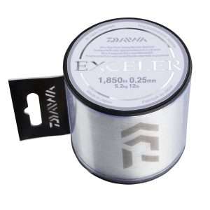 DAIWA Exceler Line, transparent, Monofilament Fishing Line 1540m / 0.28mm / 6.3kg