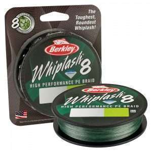 BERKLEY Whiplash 8, 150m, moss green, braided fishing line 0.06mm / 10.7kg / 23.59lbs