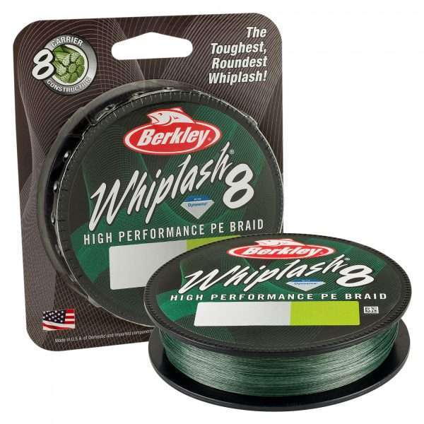 BERKLEY Whiplash 8, 150m, moss green, braided fishing line 0.06mm / 10.7kg / 23.59lbs