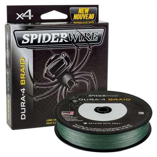 SPIDERWIRE Dura, 300m, moss green, braided fishing line 0.12mm / 10.5kg / 23.15lbs