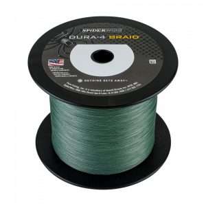 SPIDERWIRE Dura, 1800m, 0,35mm, 35 - 77,16lbs, moss green, braided fishing line, 1450402