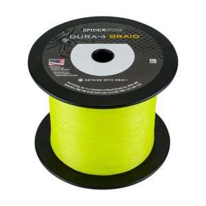 SPIDERWIRE Dura, 1800m, 0,14mm, 11.8 – 26,01lbs, yellow, braided fishing line, 1450424