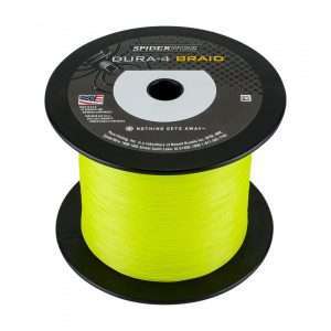 SPIDERWIRE Dura, 1800m, 0,35mm, 35 - 77,16lbs, yellow, braided fishing line, 1450429