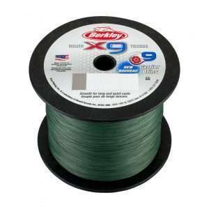 BERKLEY x9 Braid, 2000m, 0,4mm, 45.6 – 100,53lbs, green, braided fishing line, 1486843