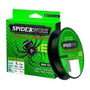 SPIDERWIRE Stealth Smooth8, 150m, moss green, Braided Fishing Line 150m / 0.07mm / 6kg / 13.23lbs