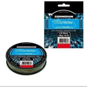 CORMORAN Corastrong, 300m, 0,3mm, 21 - 46,3lbs, green, Braided Fishing Line, 32-030030