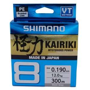 Shimano Kairiki 8, 300m, bright-grey, 8 times braided fishing line 0.06mm / 5.3kg / 11.7lbs