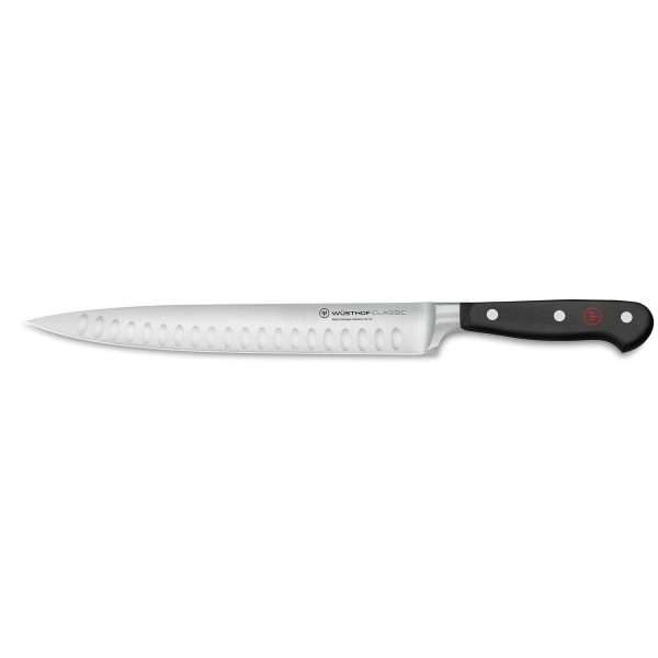 WÜSTHOF Classic, black, Carving Knife, with Hollow Edge 23cm