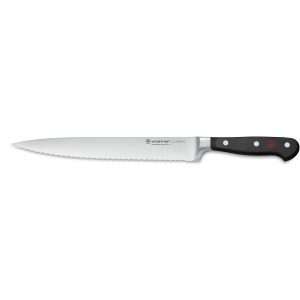 WÜSTHOF Classic, Blade length: 23cm, black, Carving Knife, Serrated, 60-1040100923
