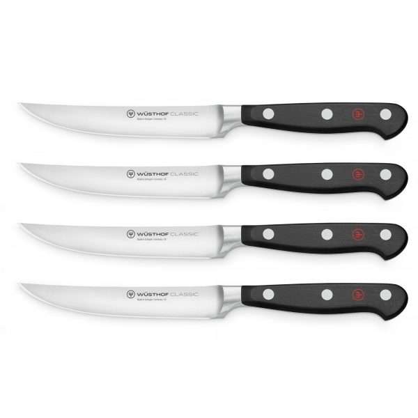 WÜSTHOF Classic, Blade length: 12cm, Steak knife set with 4 knives, 1120160401