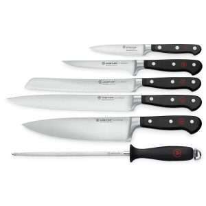 WÜSTHOF CLASSIC Knife set, 6 pieces, Blade length: 38cm, Set of Knives, 60-1120160602