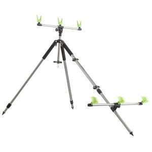 CORMORAN Beach Pod X-Treme, Tripod Rest for 3 Fishing Rods, 180cm, silver-black, 63-10050