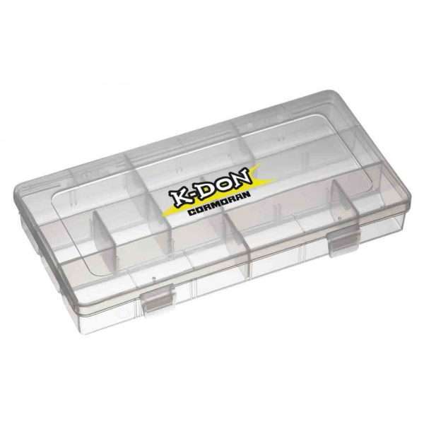K-DON Tackle Box Model 1006, Small transparent lure box, 23 x 12 x 3.5cm