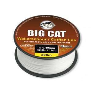 CORMORAN BIG CAT 8-BRAID CATFISH LINE, white, Micro Coramid® Catfish cord 300m / 0.5mm / 68kg